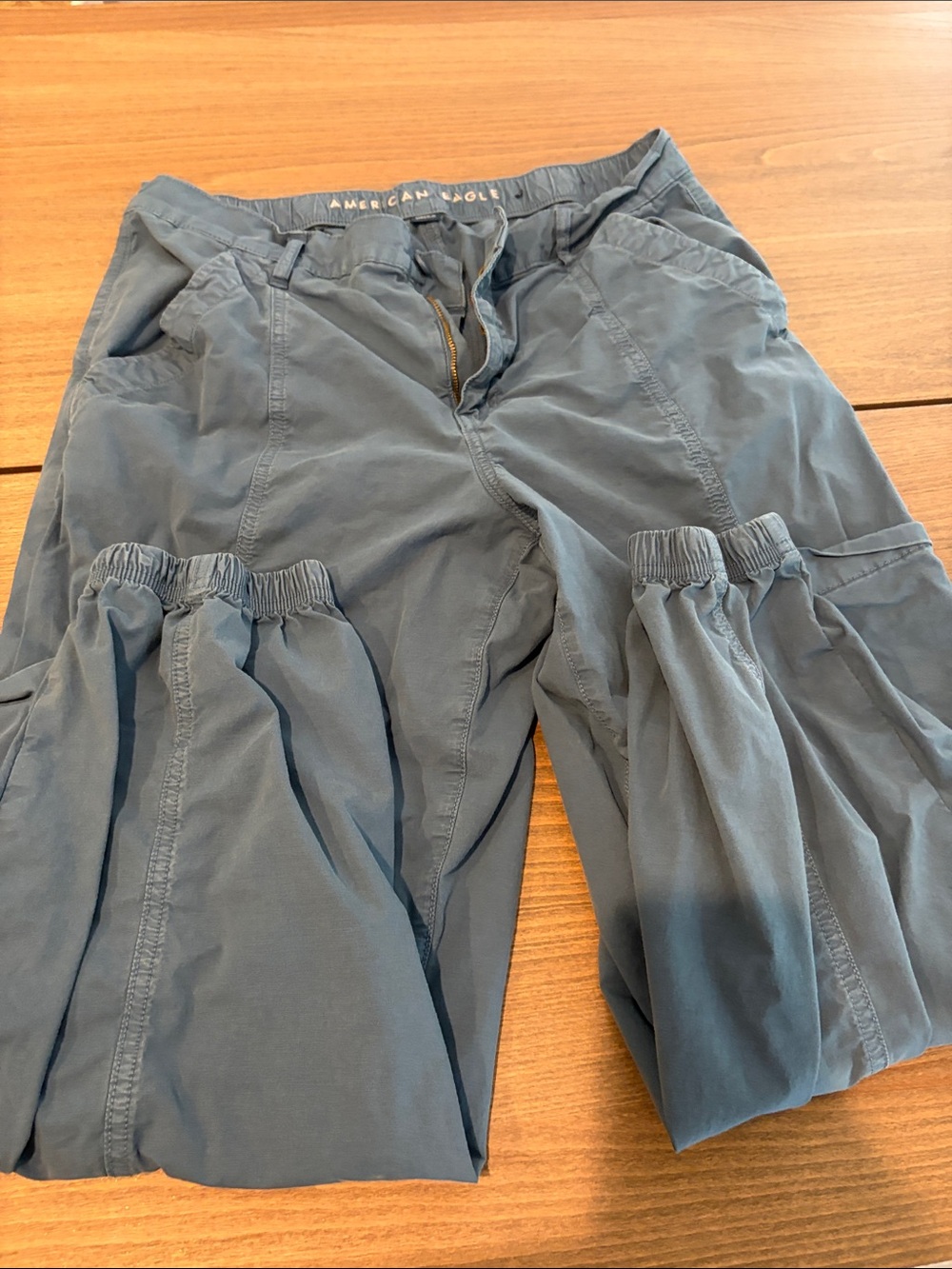 American Eagle Outfitters Men's Slate Blue Cargo Joggers